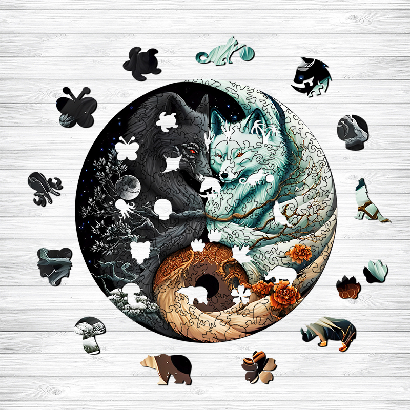 Blazing Red Eyed Fox Wooden Jigsaw Puzzle - aimpuzzle