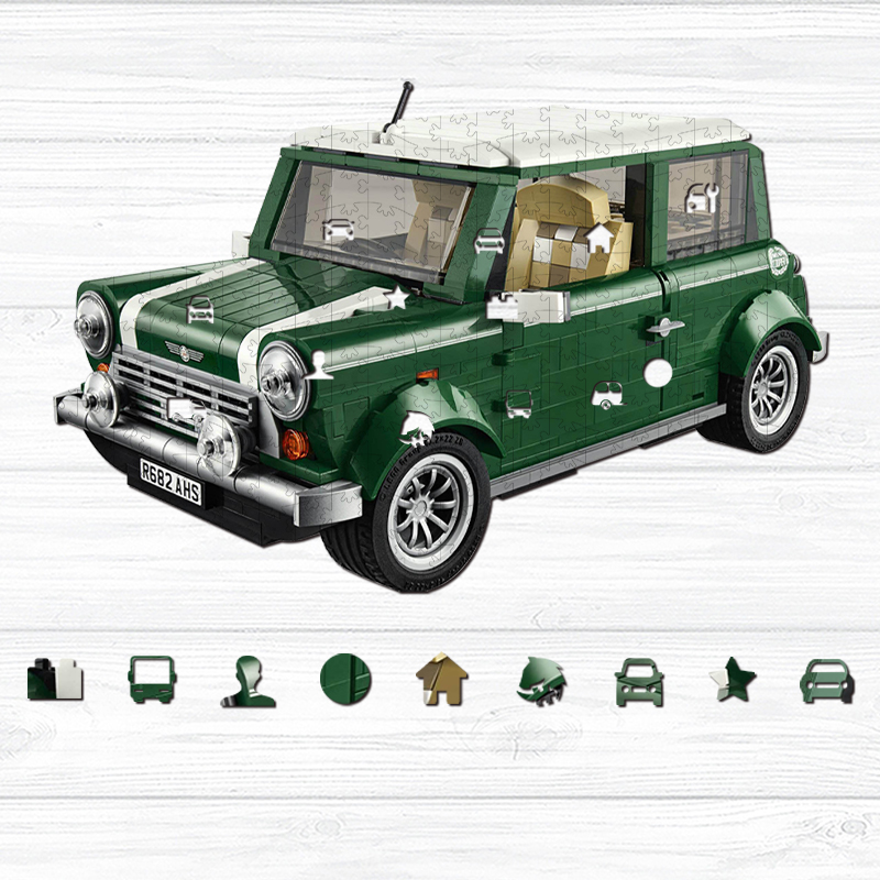 MINI Cooper Wooden Jigsaw Puzzle - aimpuzzle