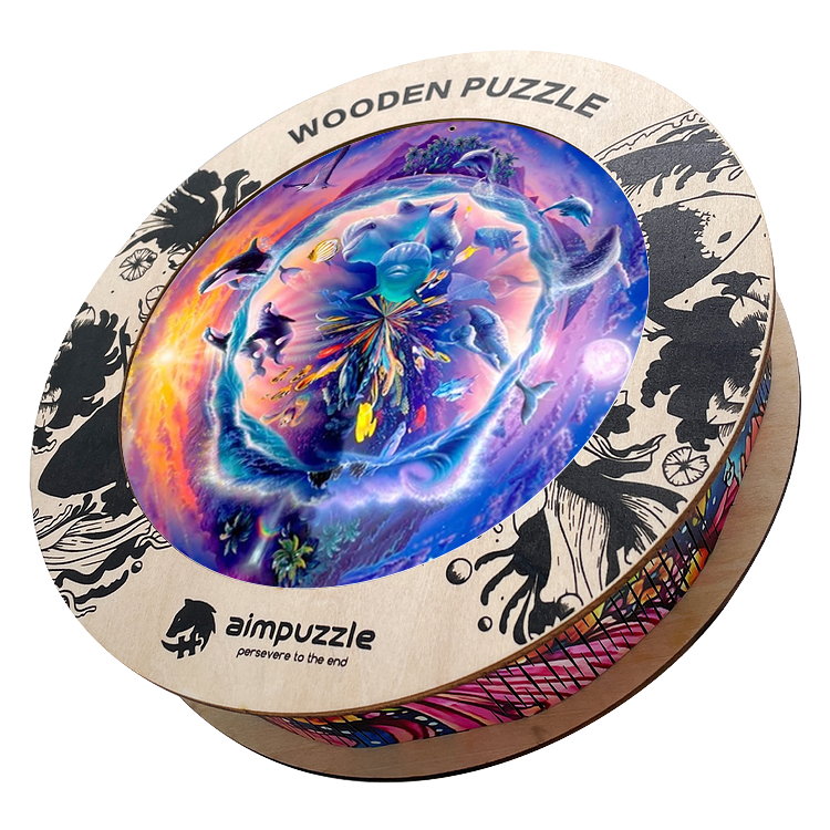 Dolphins and Whales Wooden Jigsaw Puzzle - aimpuzzle