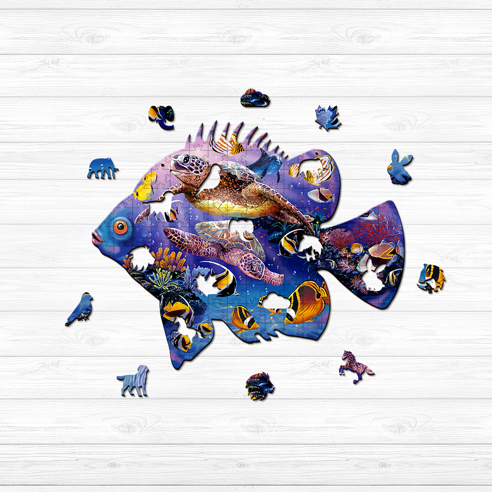 Submarine World Wooden Jigsaw Puzzle - aimpuzzle