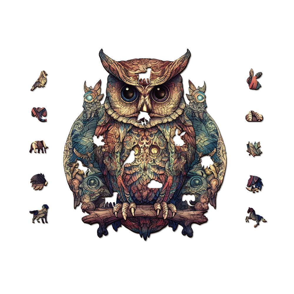 Owl Wooden Jigsaw Puzzle - aimpuzzle