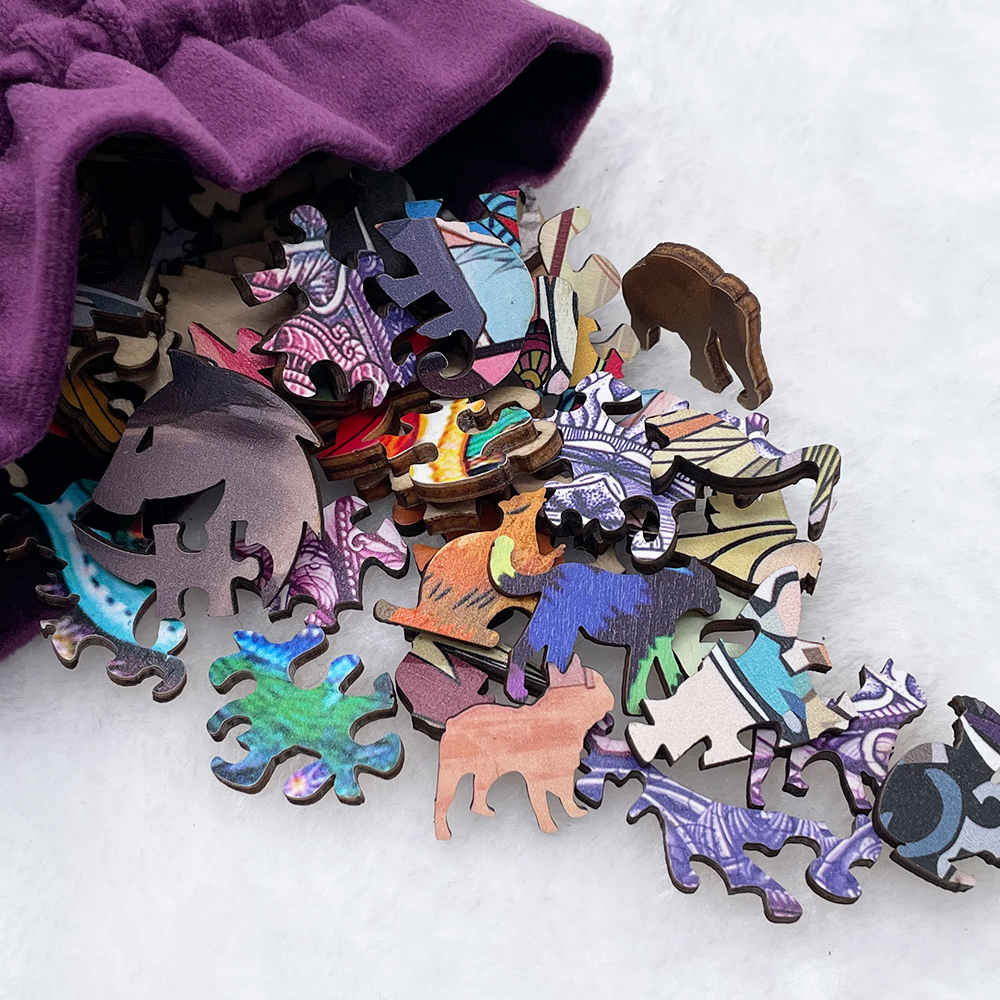 Taiji Yin Yang Mandala Wooden Jigsaw Puzzle - aimpuzzle