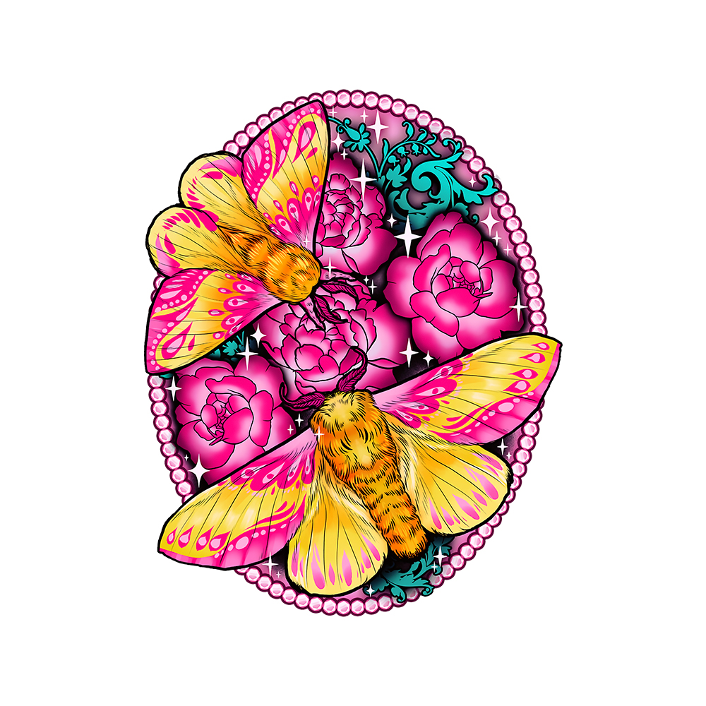 Moth & Flower Wooden Jigsaw Puzzle - aimpuzzle