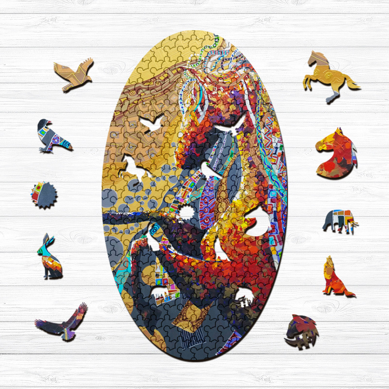 Roman Gods Horse Wooden Jigsaw Puzzle - aimpuzzle