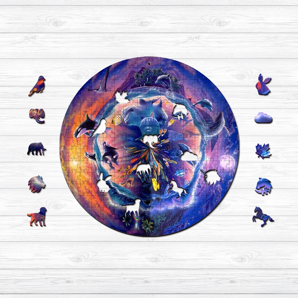 Dolphins and Whales Wooden Jigsaw Puzzle - aimpuzzle