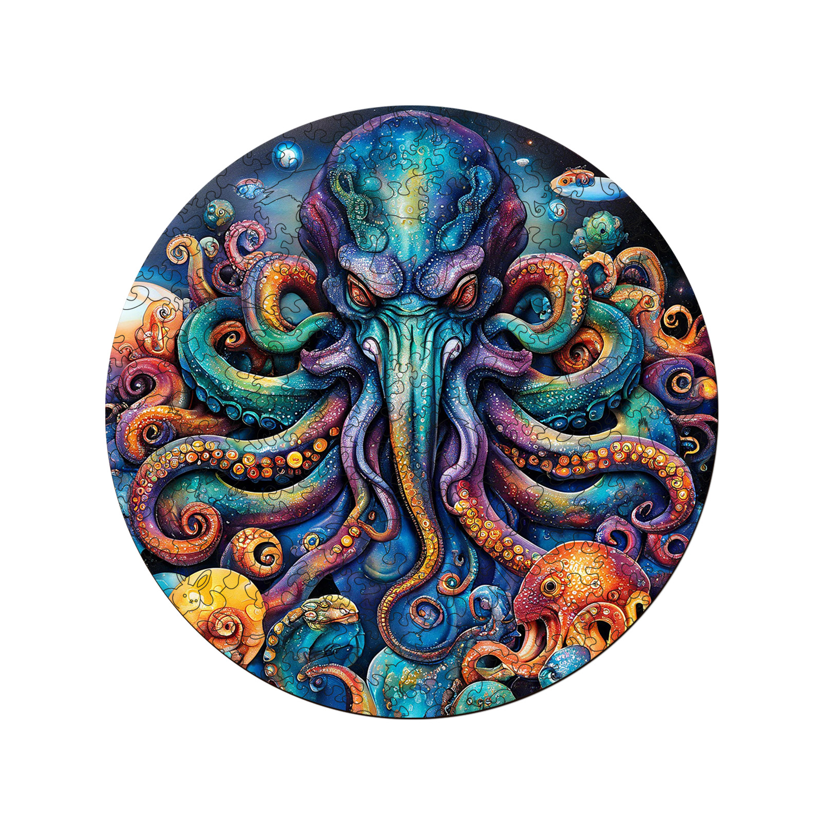Octopus 3D Vision Wooden Jigsaw Puzzle - aimpuzzle