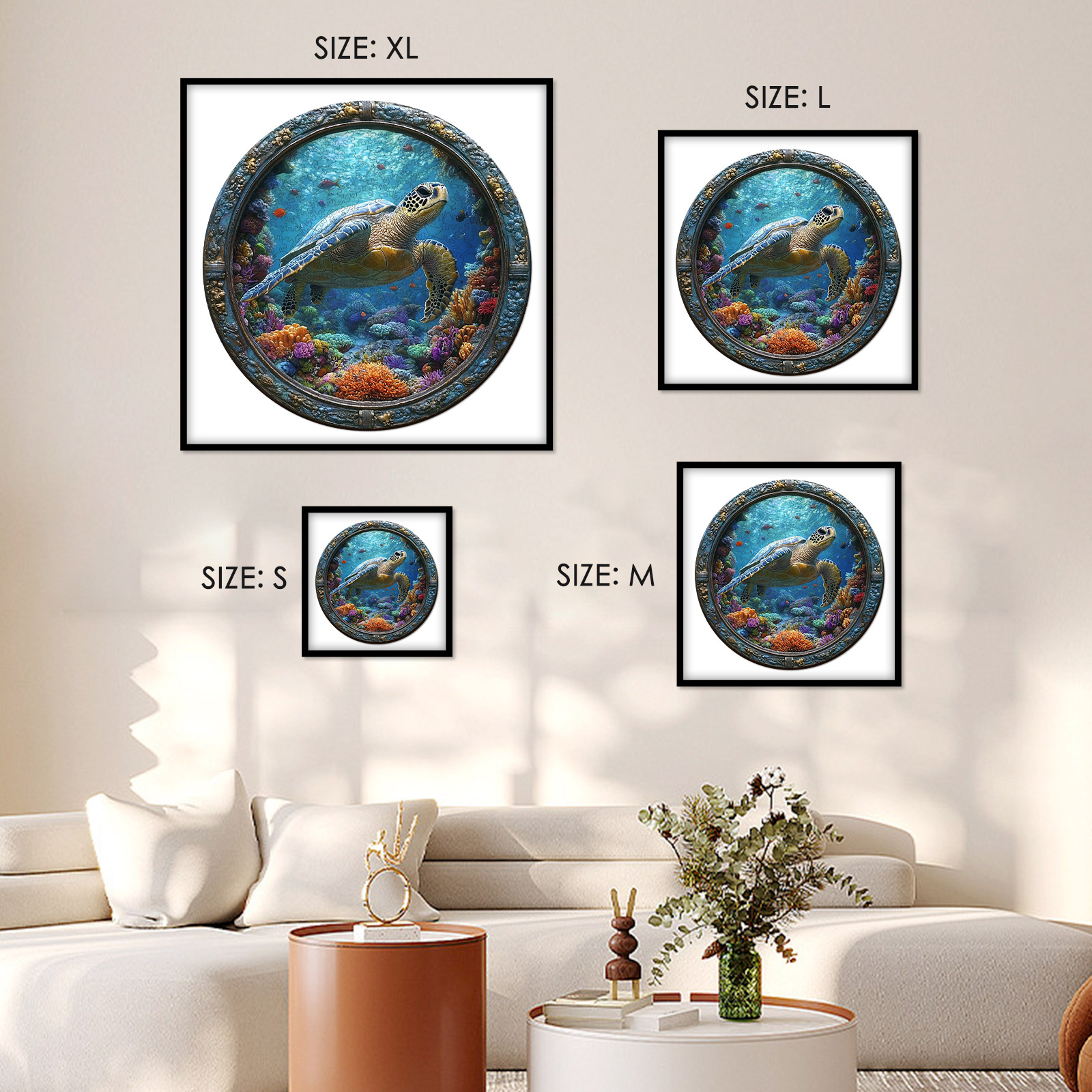 Turtle 3D Vision Wooden Jigsaw Puzzle - aimpuzzle